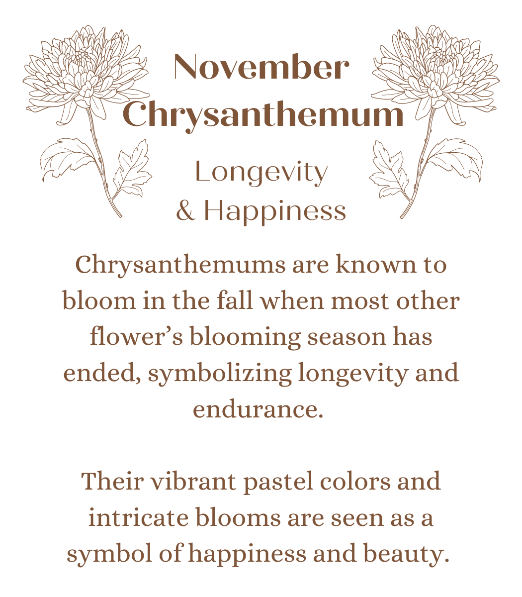 November Birth Month Flowers in Artemis