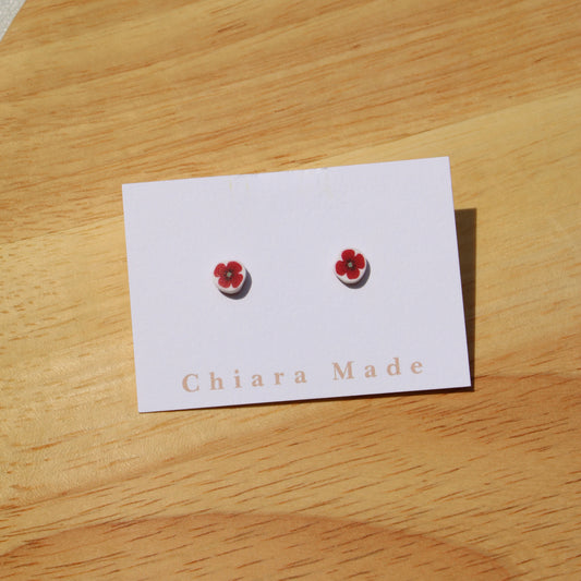 August Birth Month Flower Studs