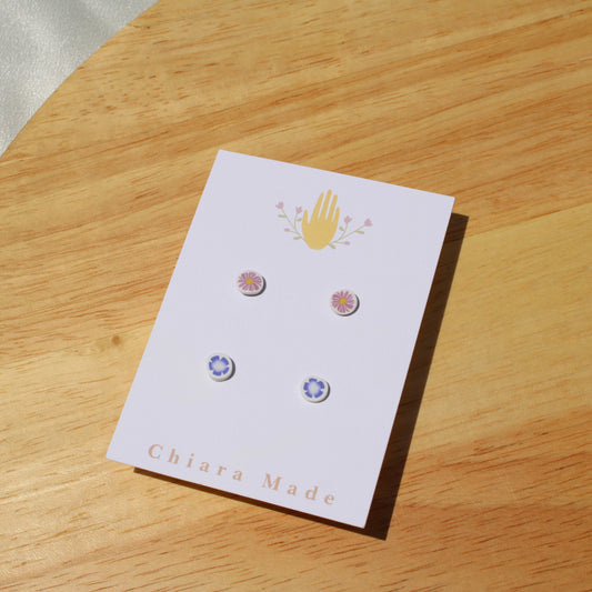 September Birth Month Flower Studs