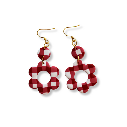 Red Gingham in Flora