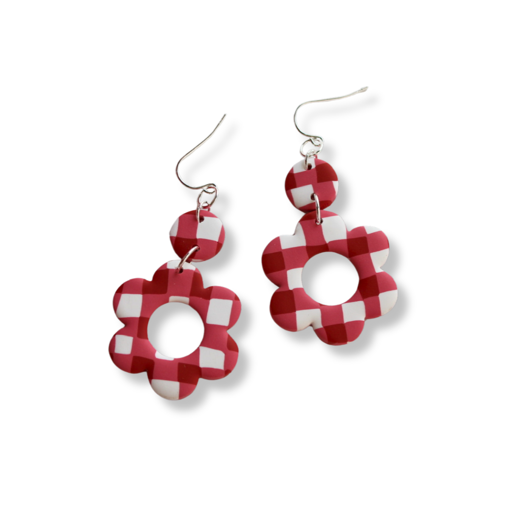 Red Gingham in Flora