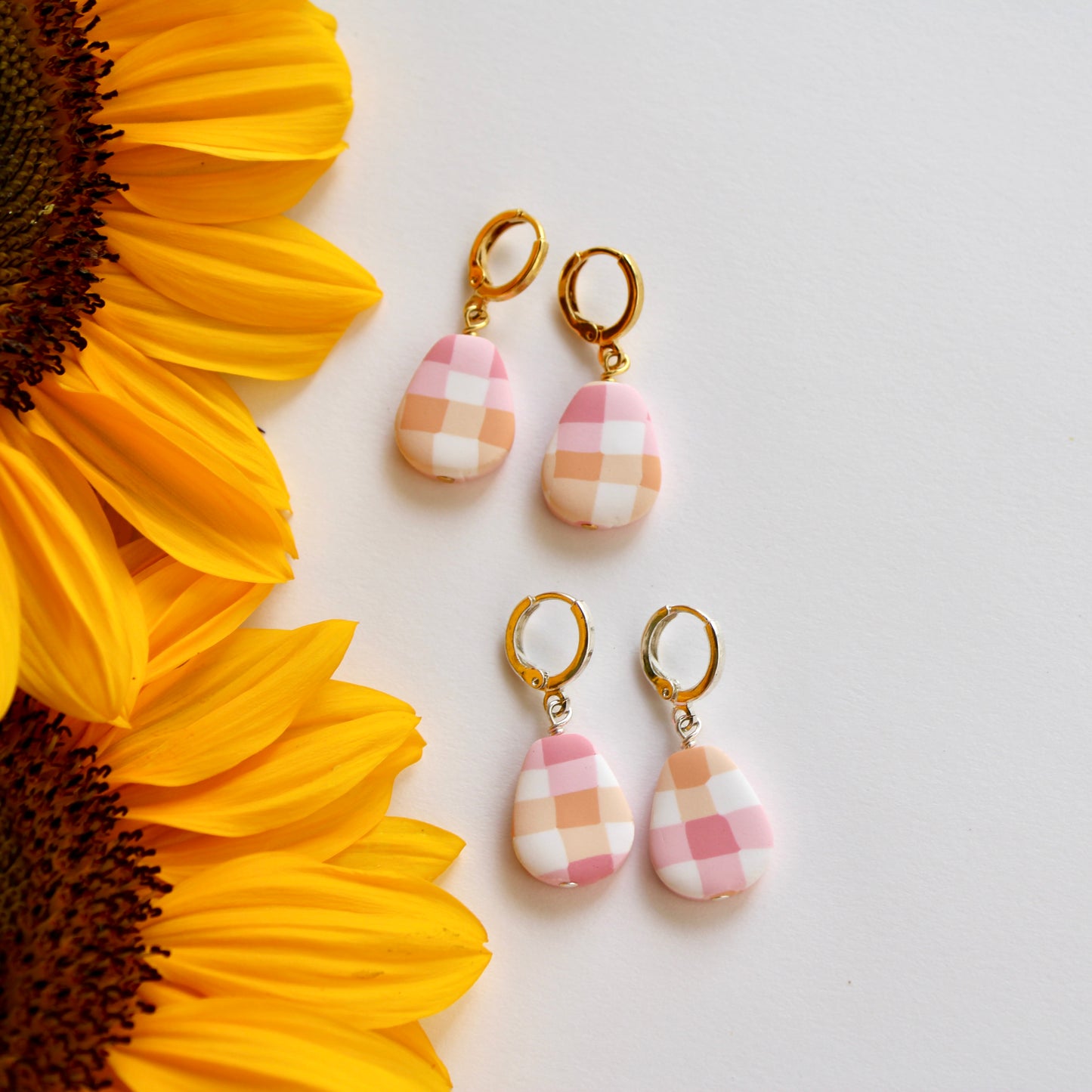 Orange and Pink Gingham in Artemis