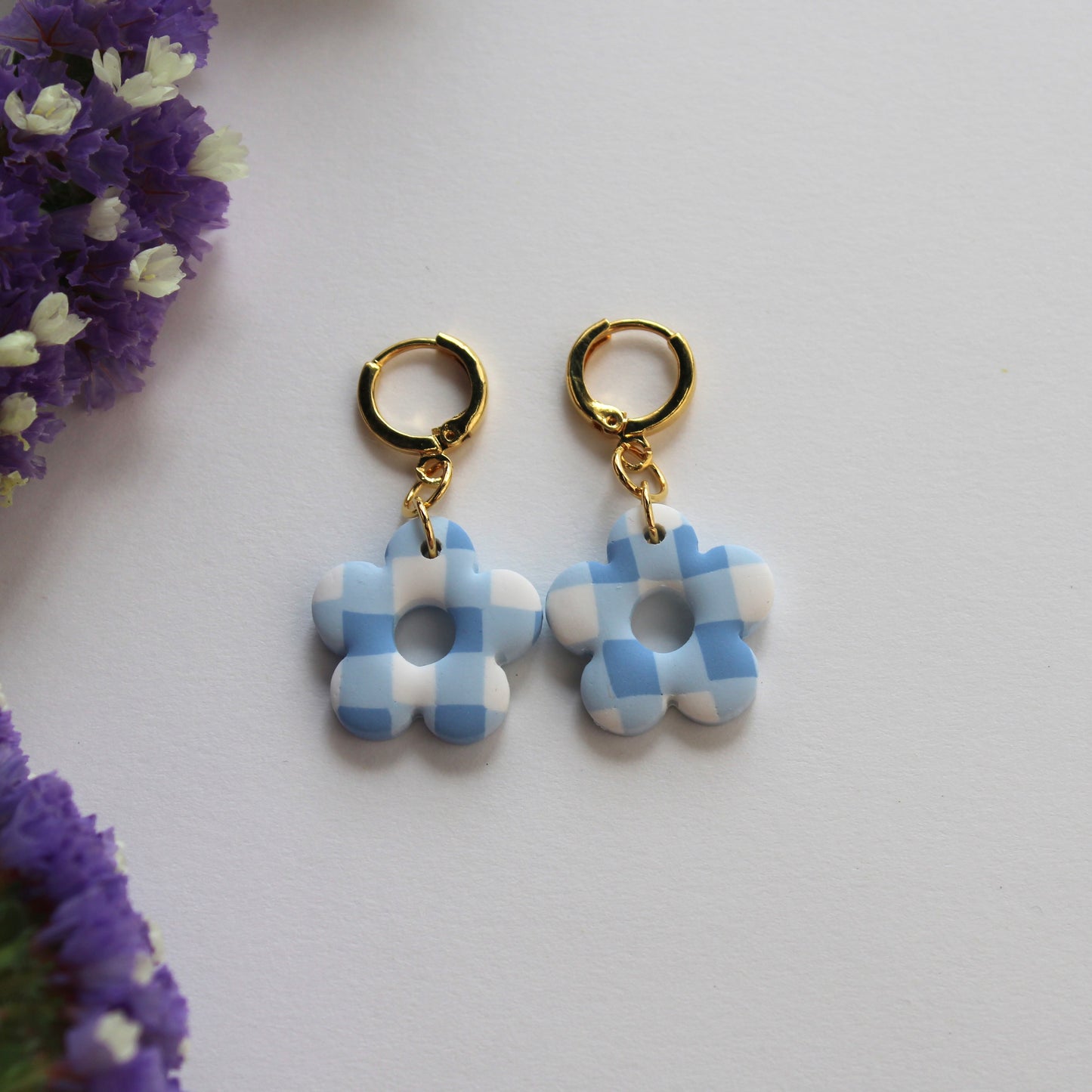 Blue Gingham in Flora Mini