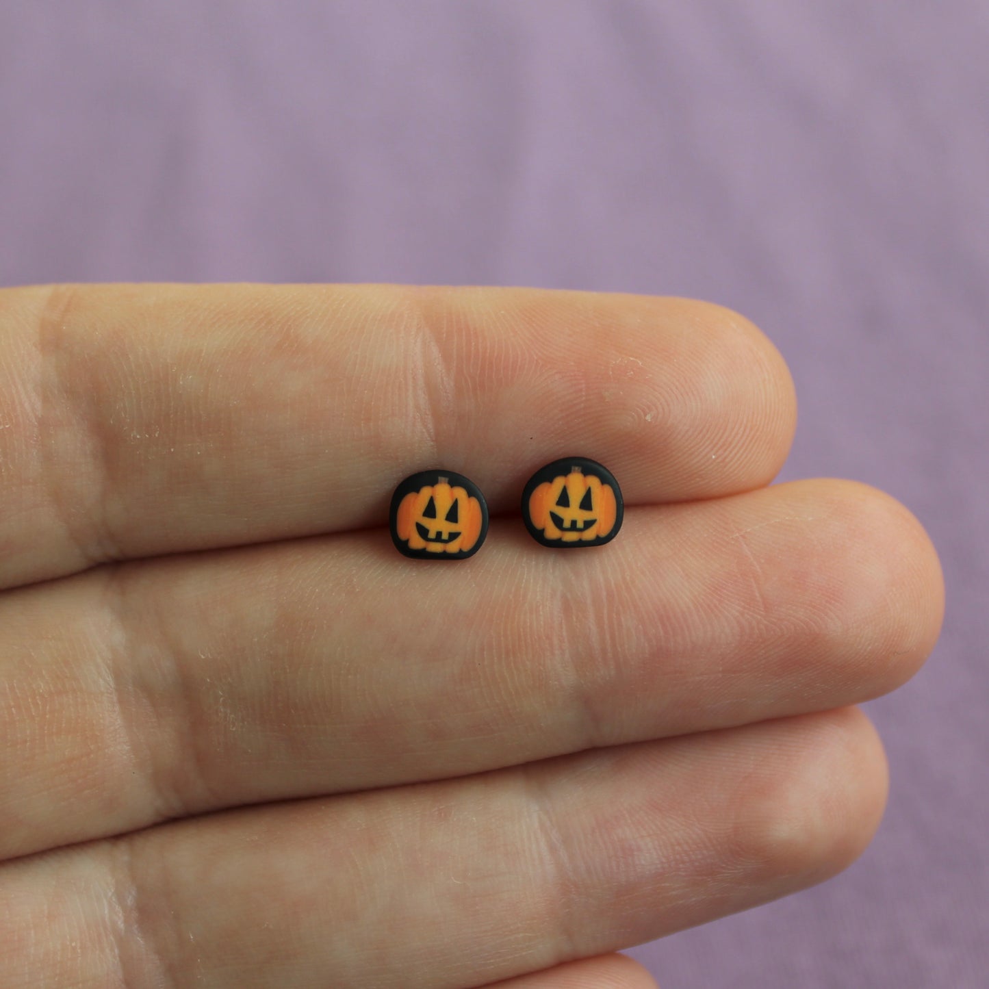 Jack-O-Lantern Studs