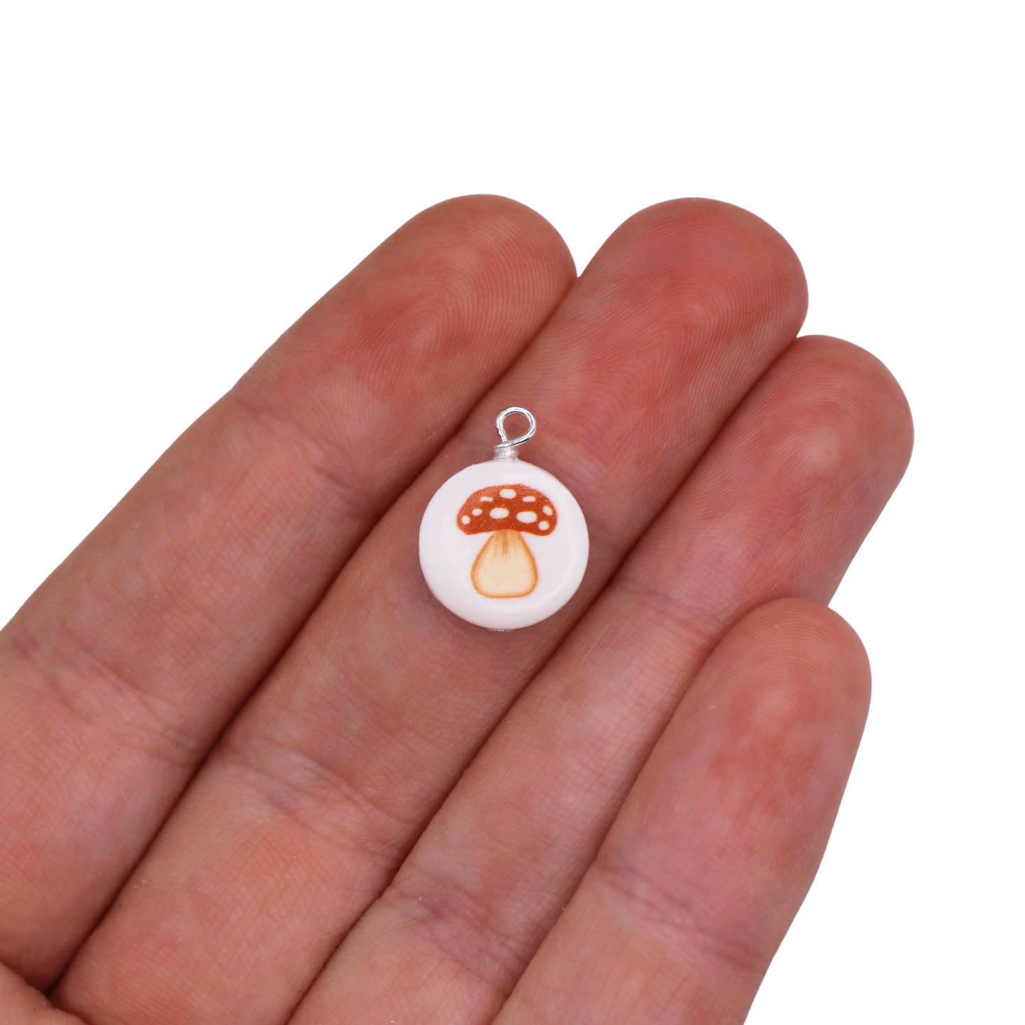 Orange Mushroom Necklace