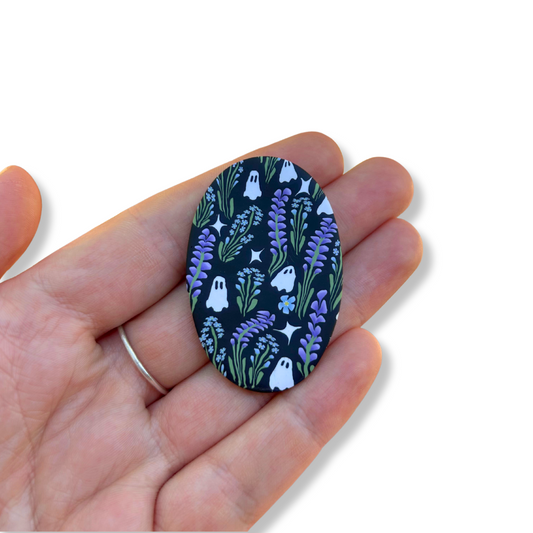 Ghosts and Flowers Magnet