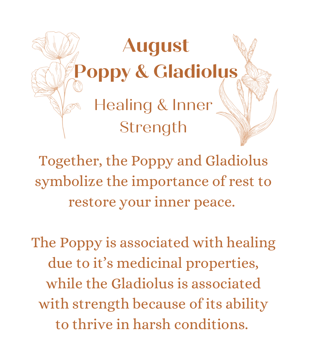 August Birth Flowers in Flora