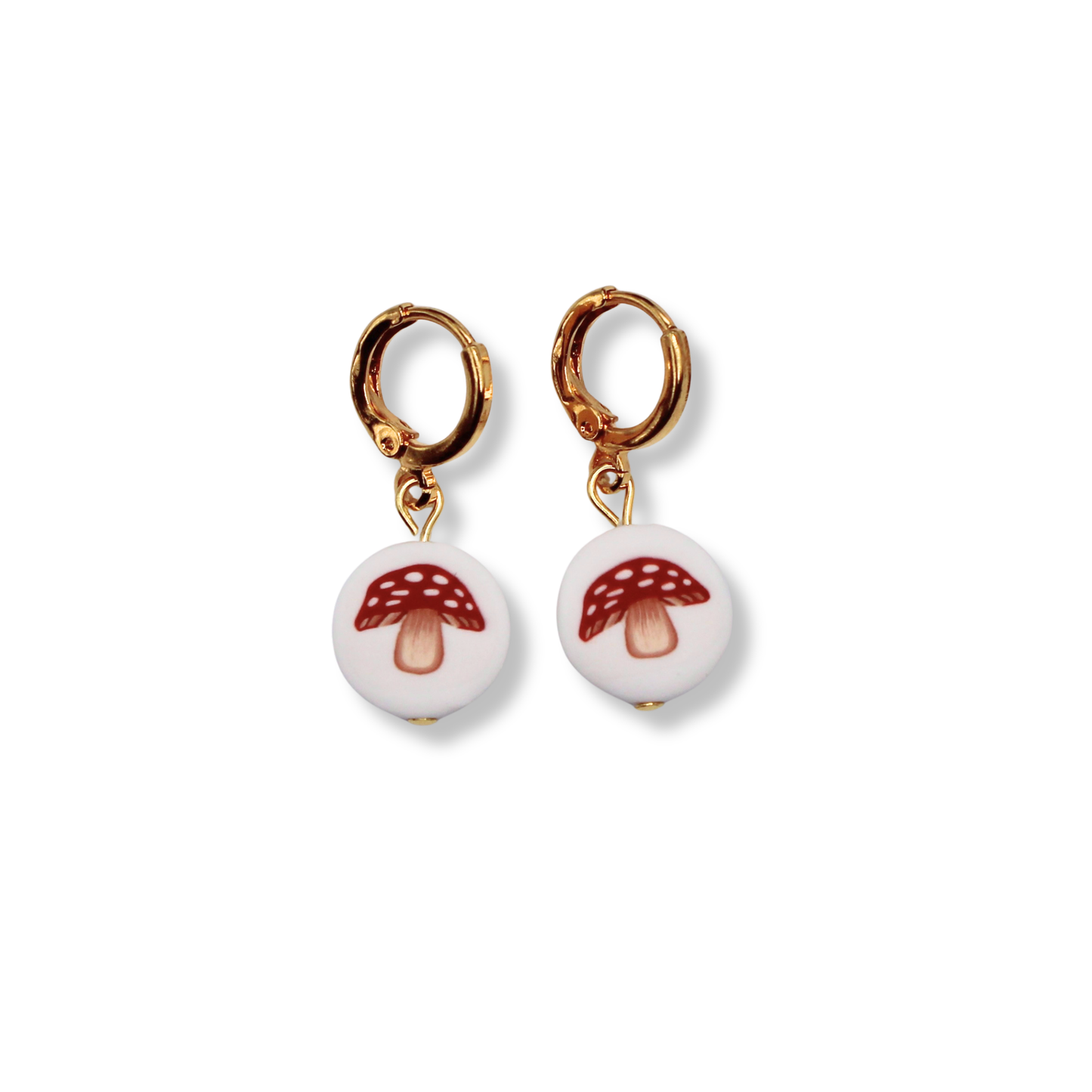 Red Mushroom Hoops