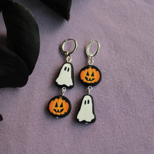 Ghost and Jack-O-Lantern Hoops