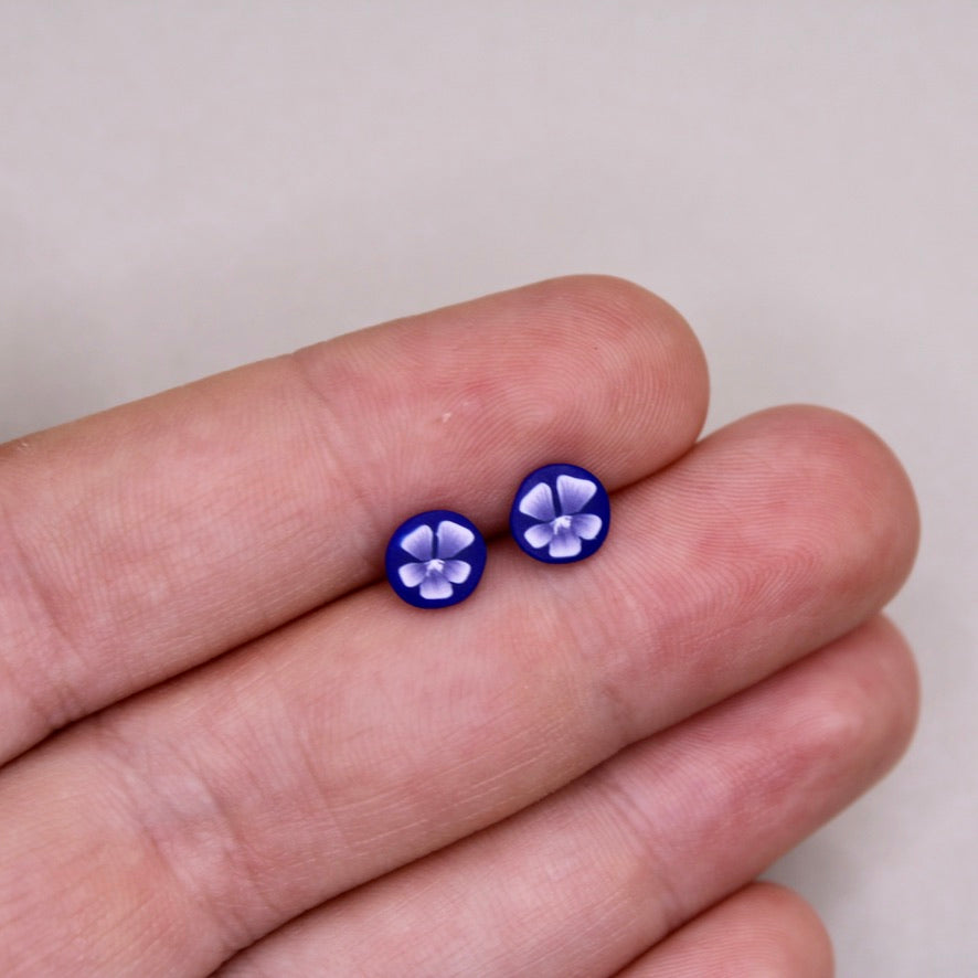 February Birth Month Flower Studs