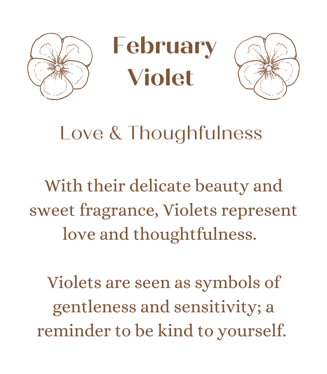 February Birth Month Flower in Rhea