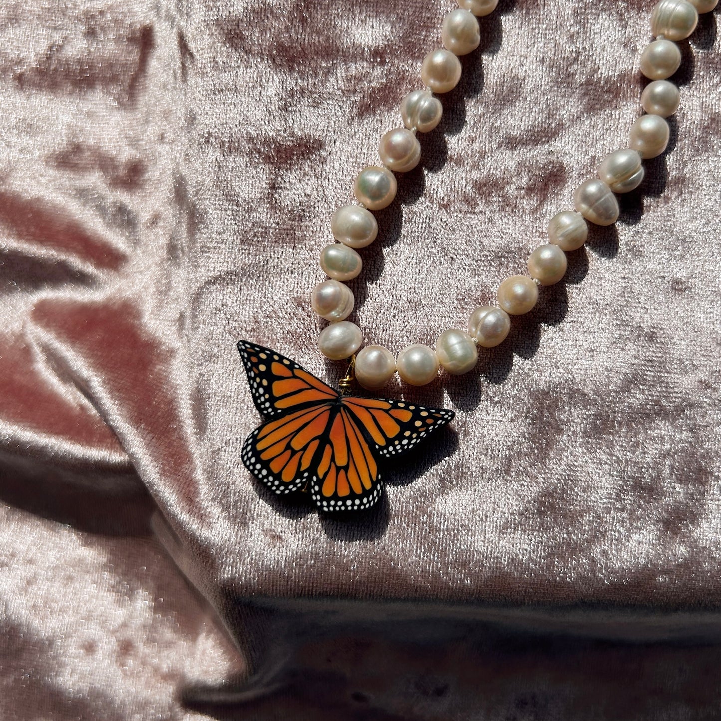 Monarch Butterfly Necklace