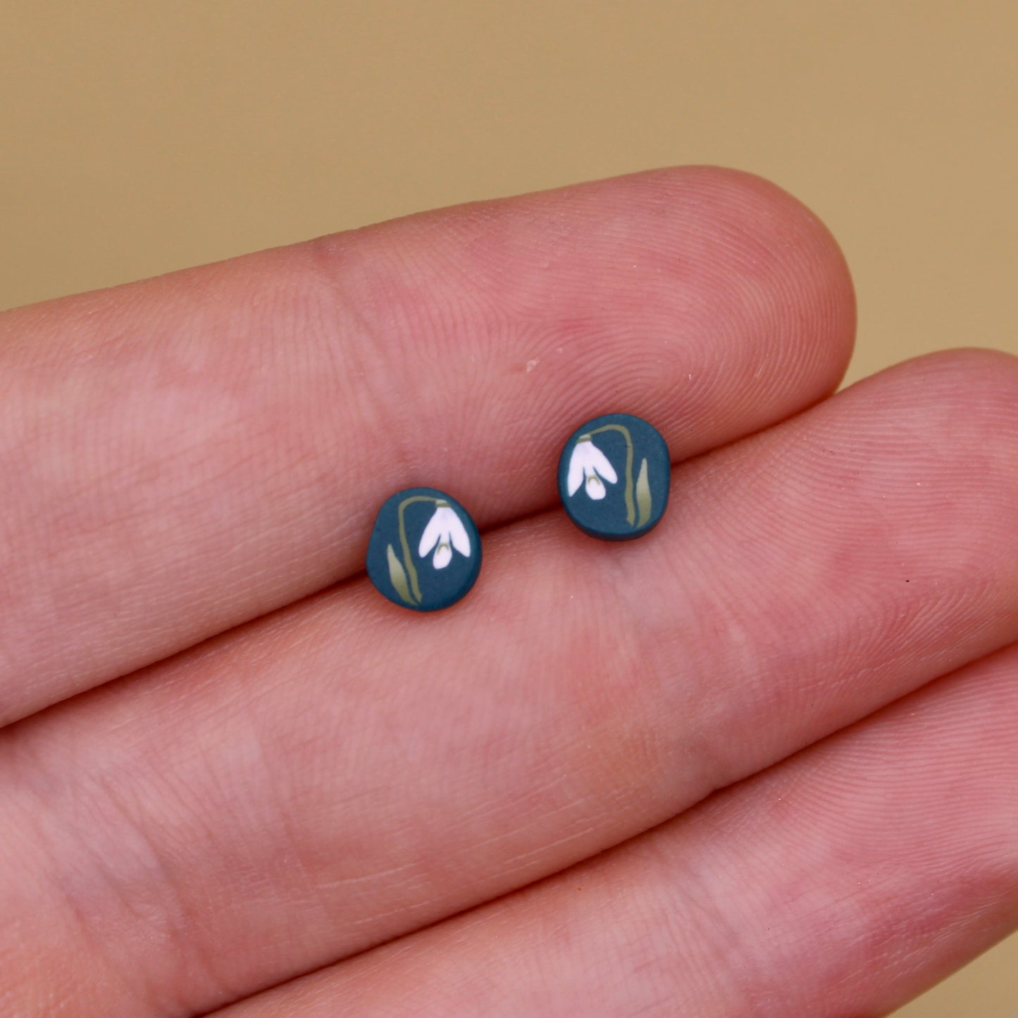 January Birth Month Flower Studs