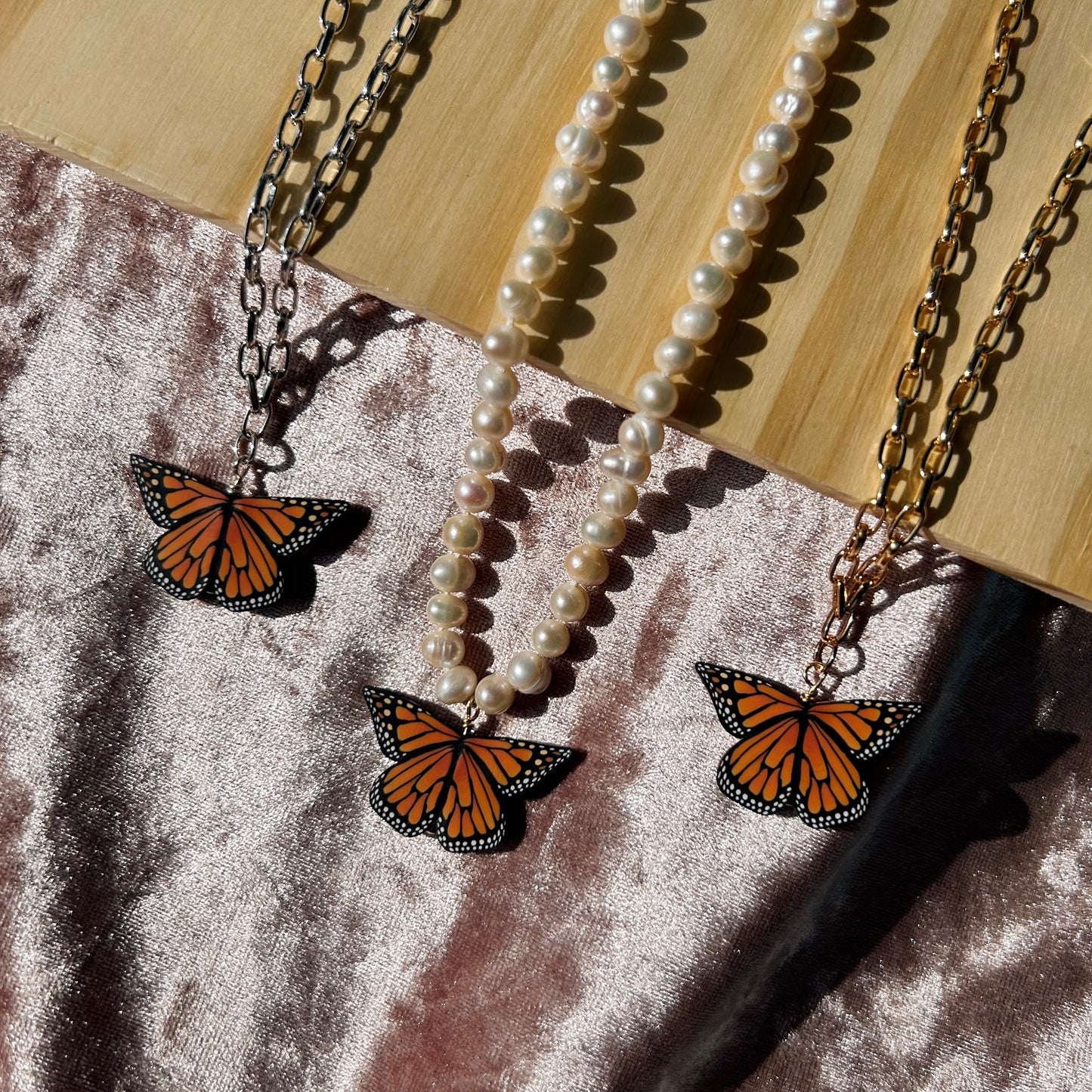 Monarch Butterfly Necklace