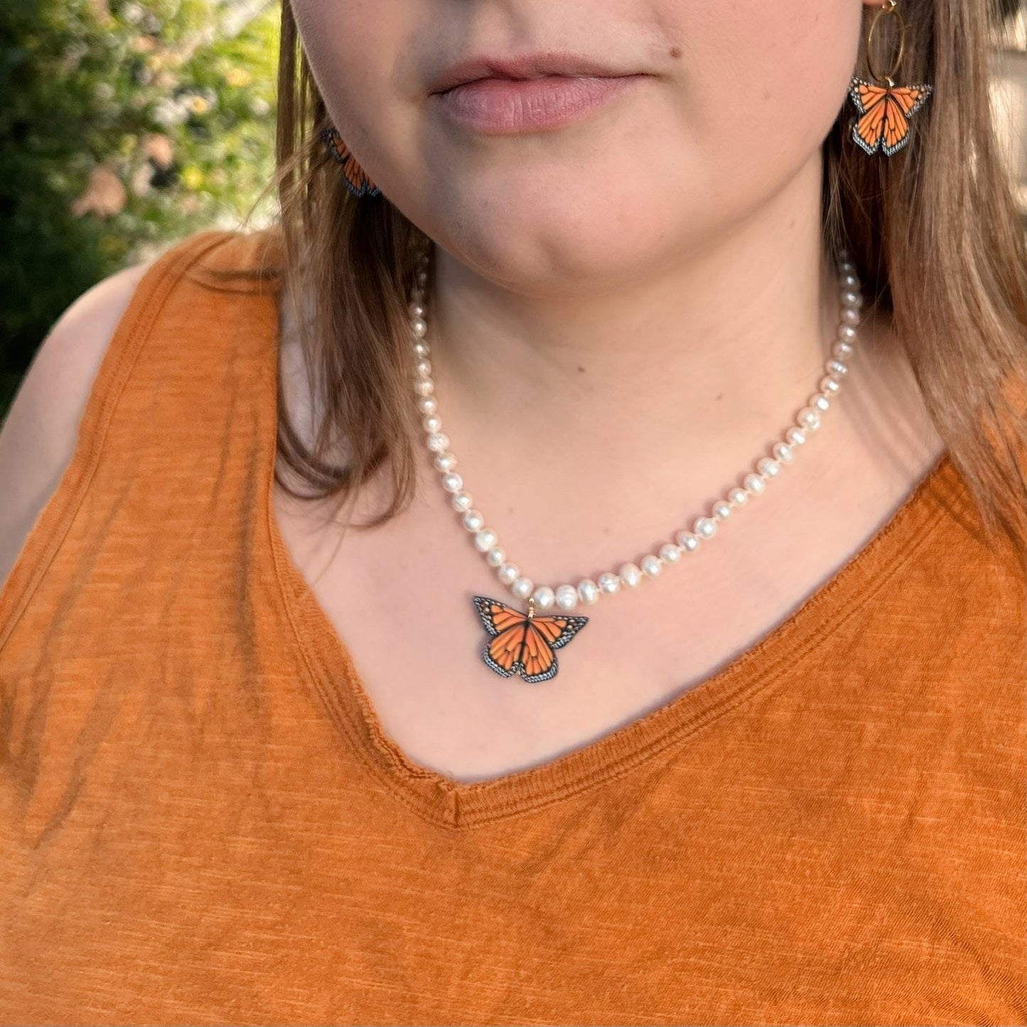 Monarch Butterfly Necklace