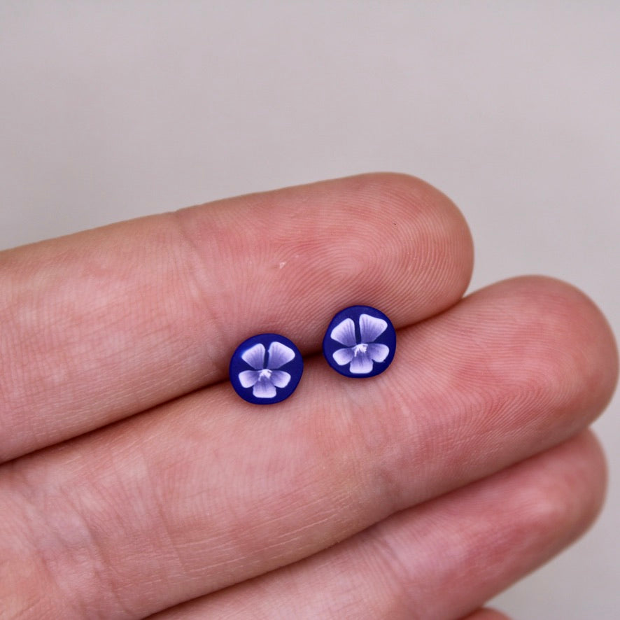 February Birth Month Flower Studs