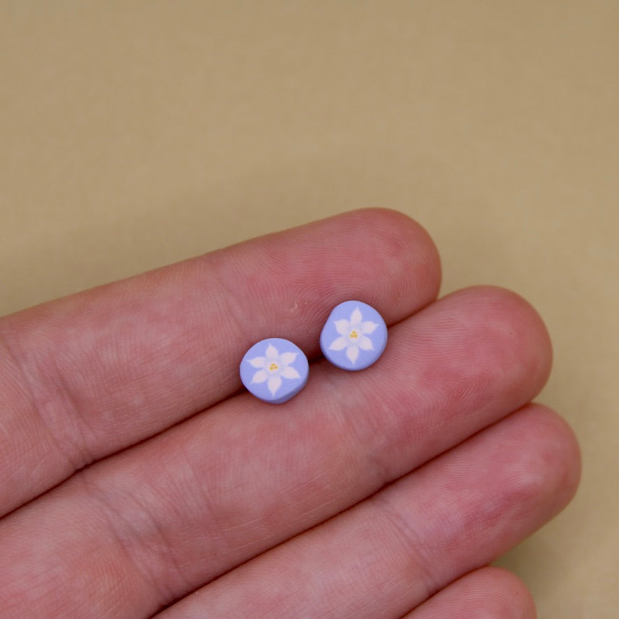 December Birth Month Flower Studs