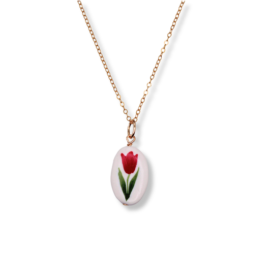 Magenta Tulip Necklace