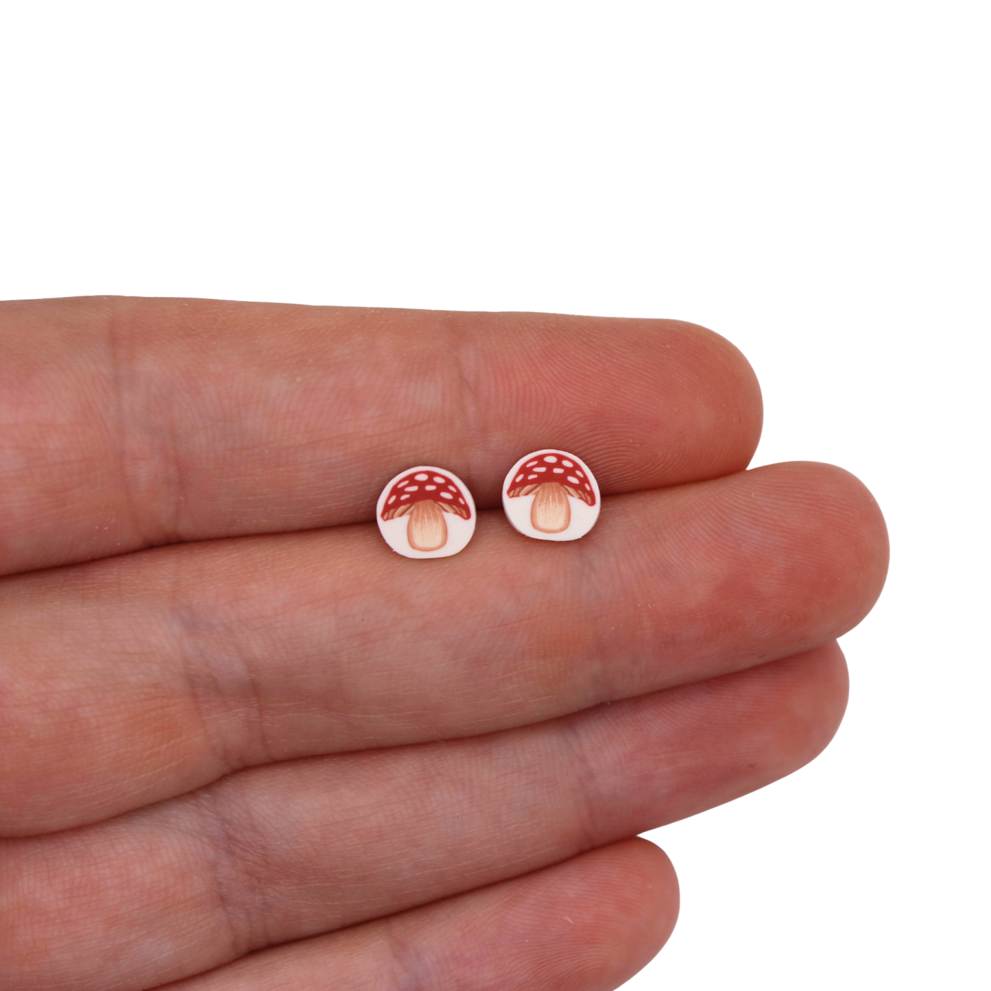 Red Mushroom Studs