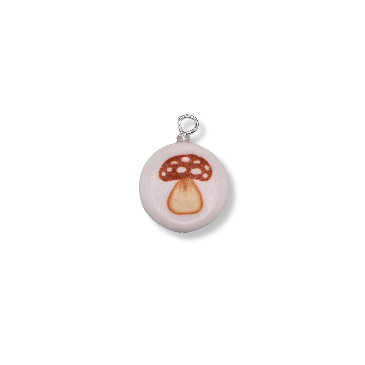 Orange Mushroom Necklace