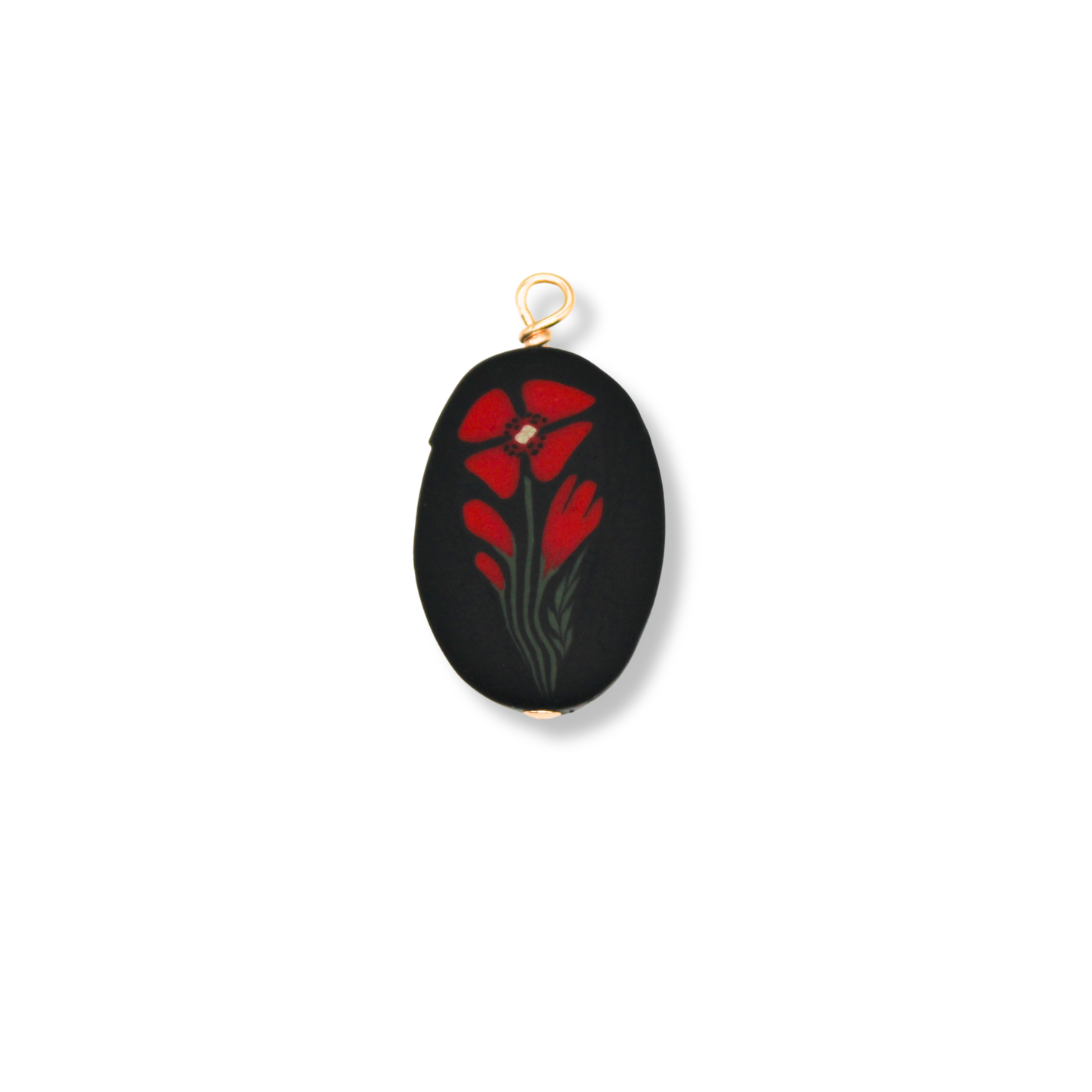 Red Poppy Necklace