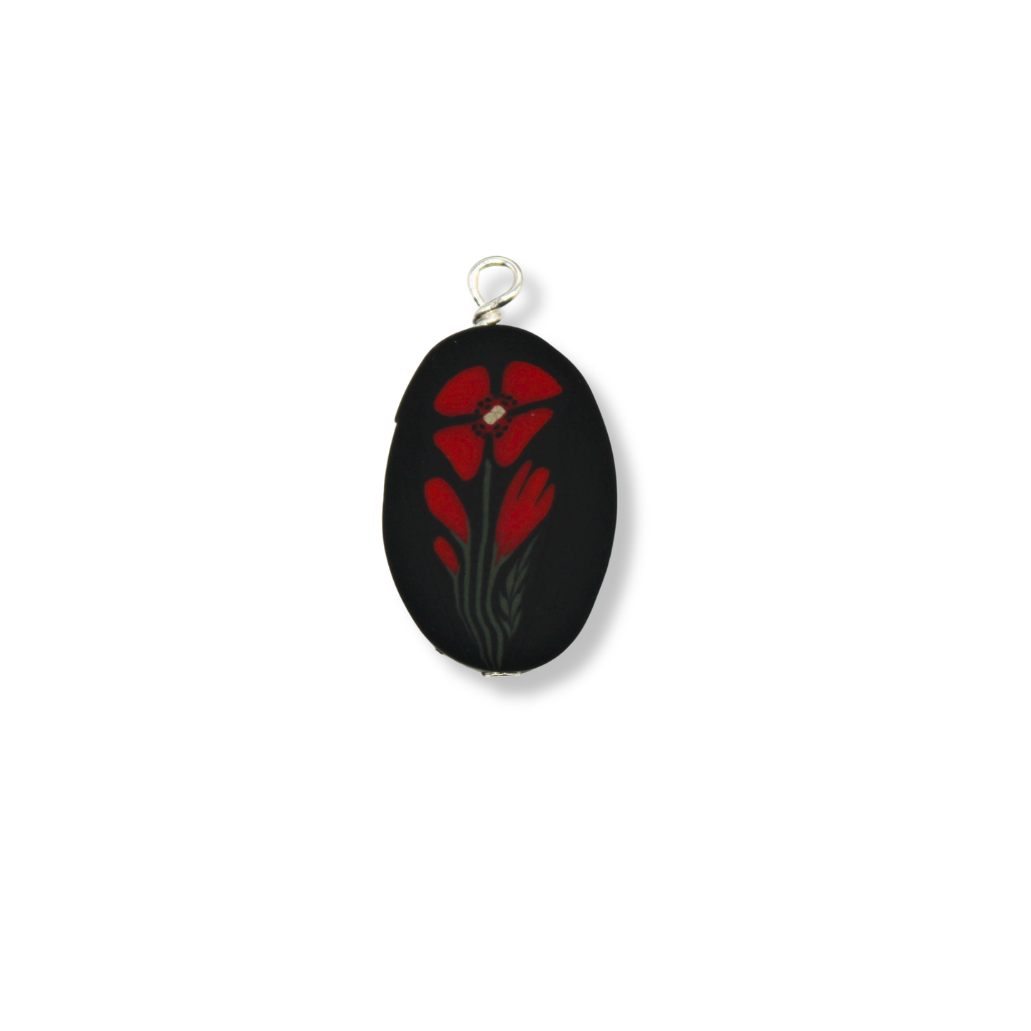 Red Poppy Necklace