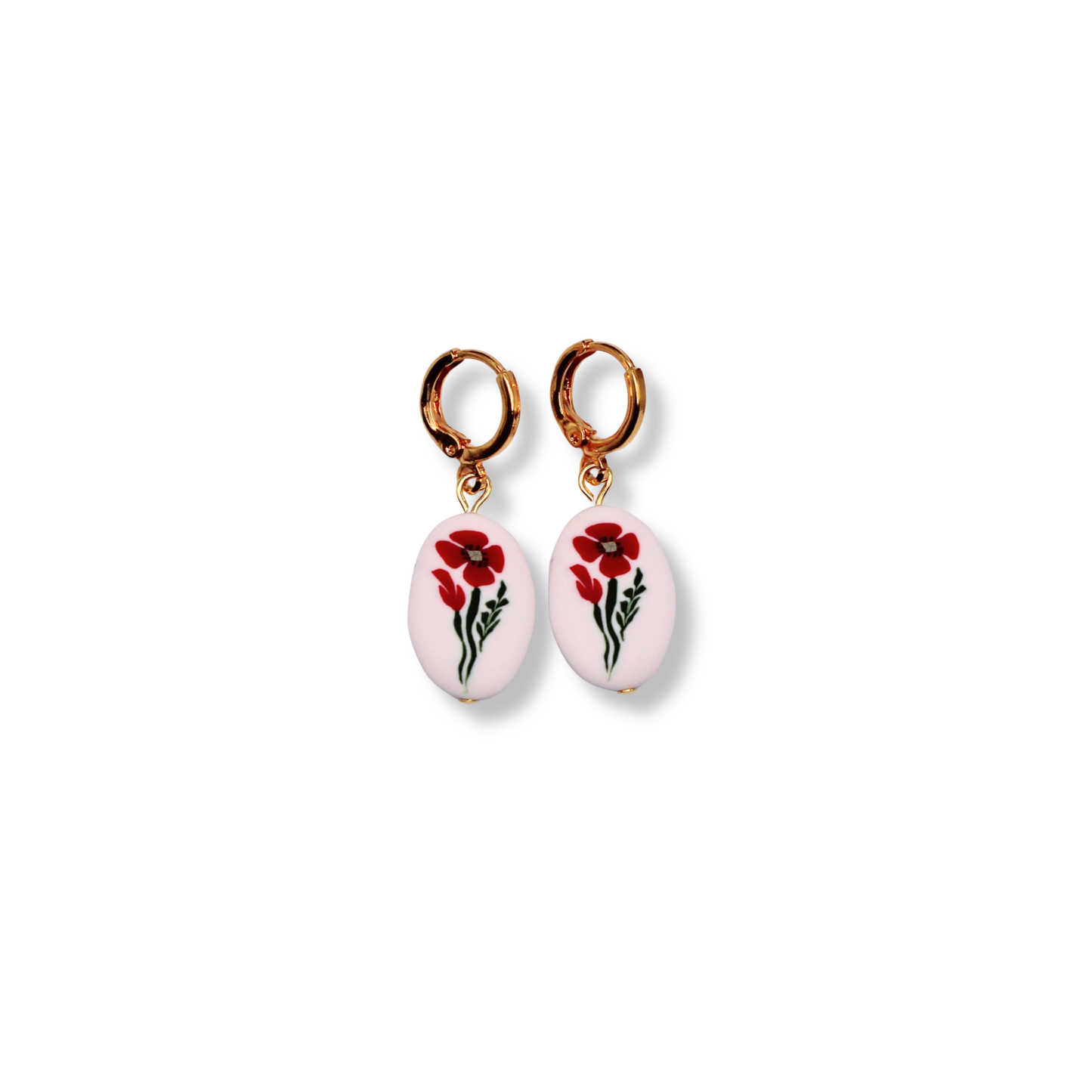 August Birth Month Flower Hoops