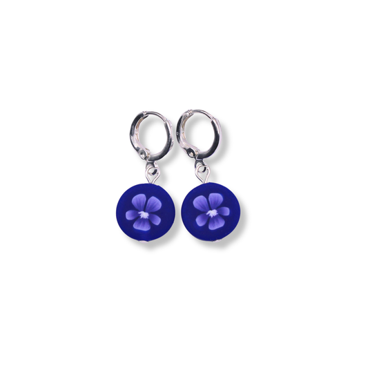 February Birth Month Flower Hoops