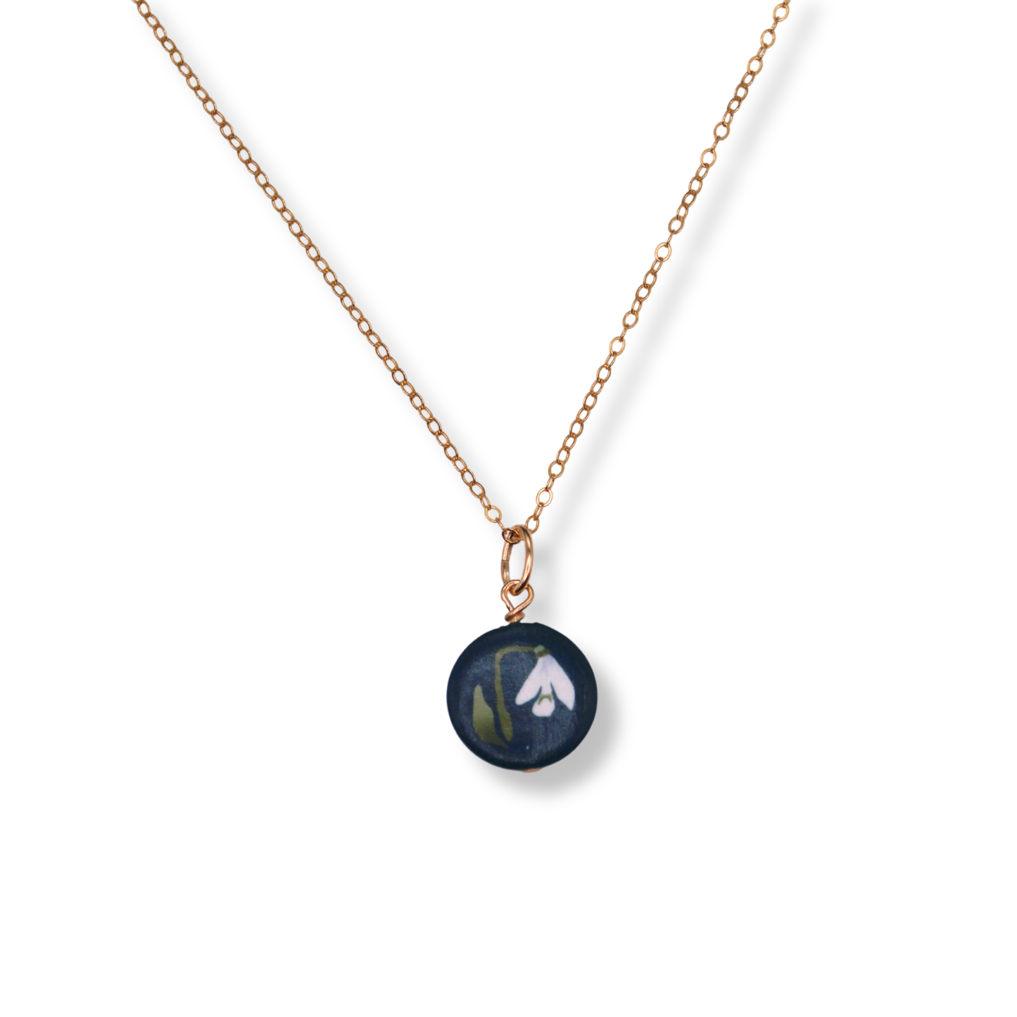 January Birth Month Flower Necklace