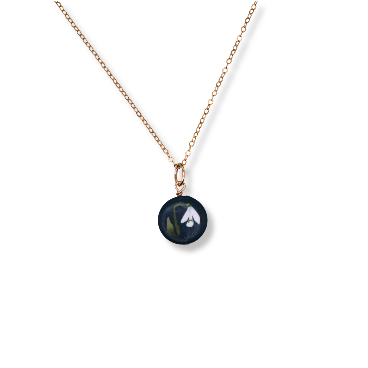 January Birth Month Flower Necklace
