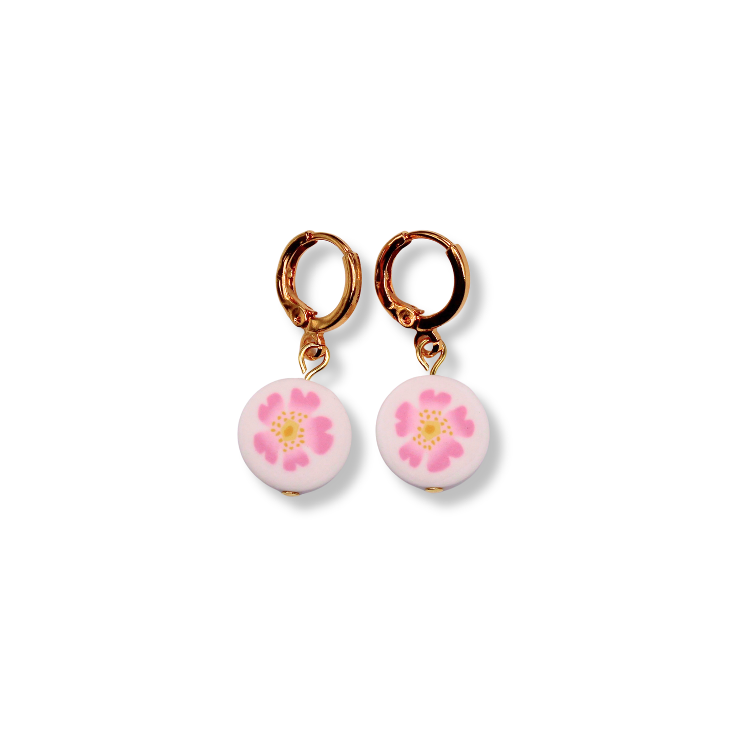 June Birth Month Flower Hoops