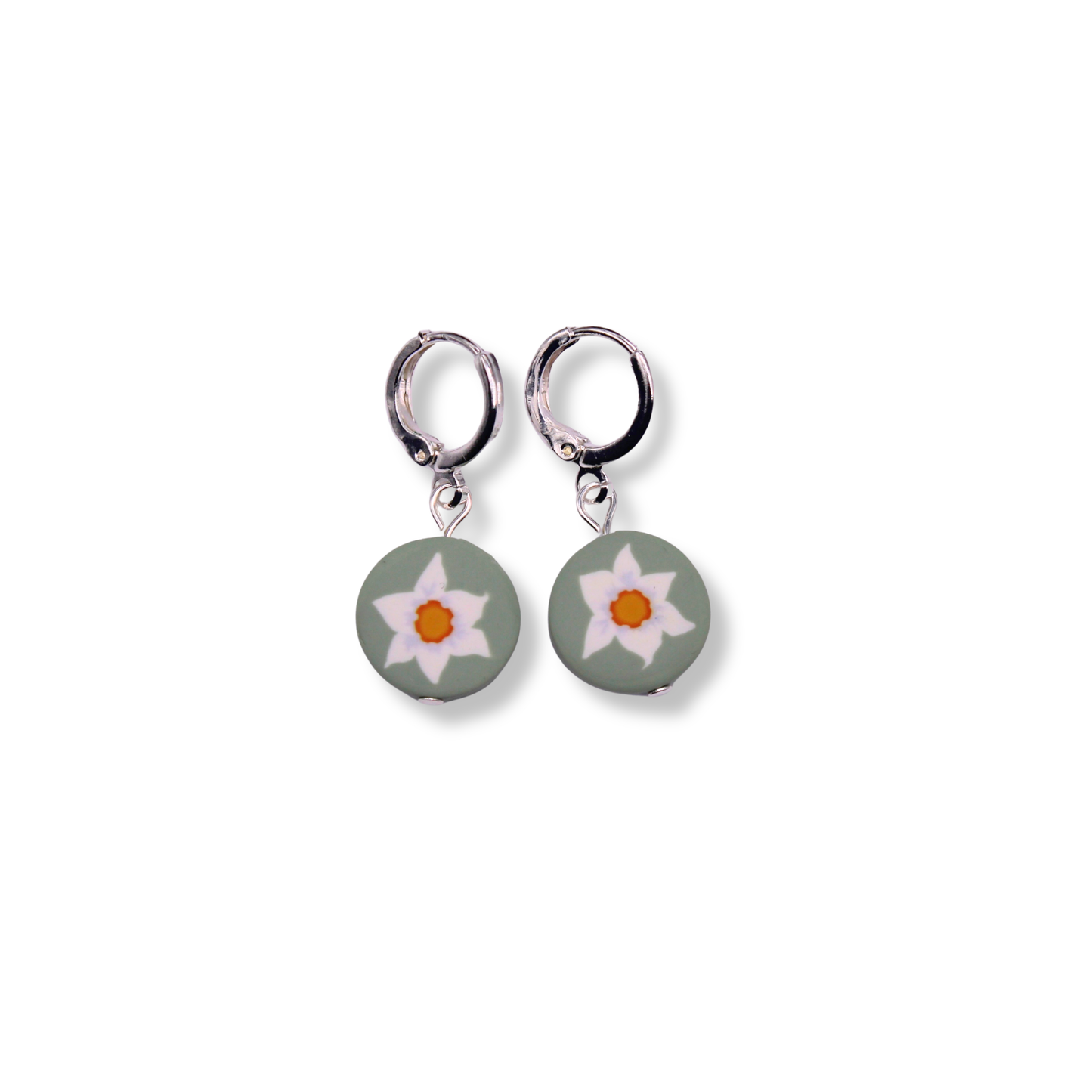 March Birth Month Flower Hoops
