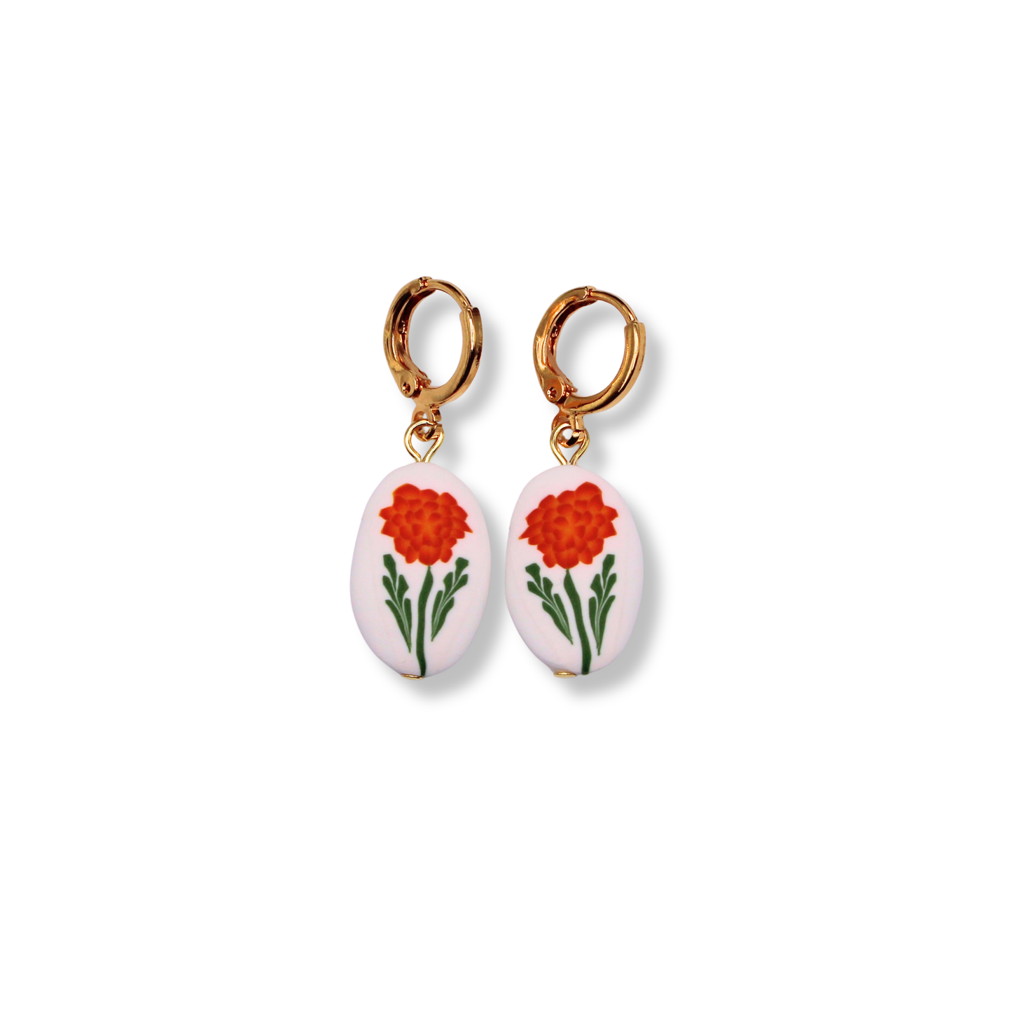 October Birth Month Flower Hoops