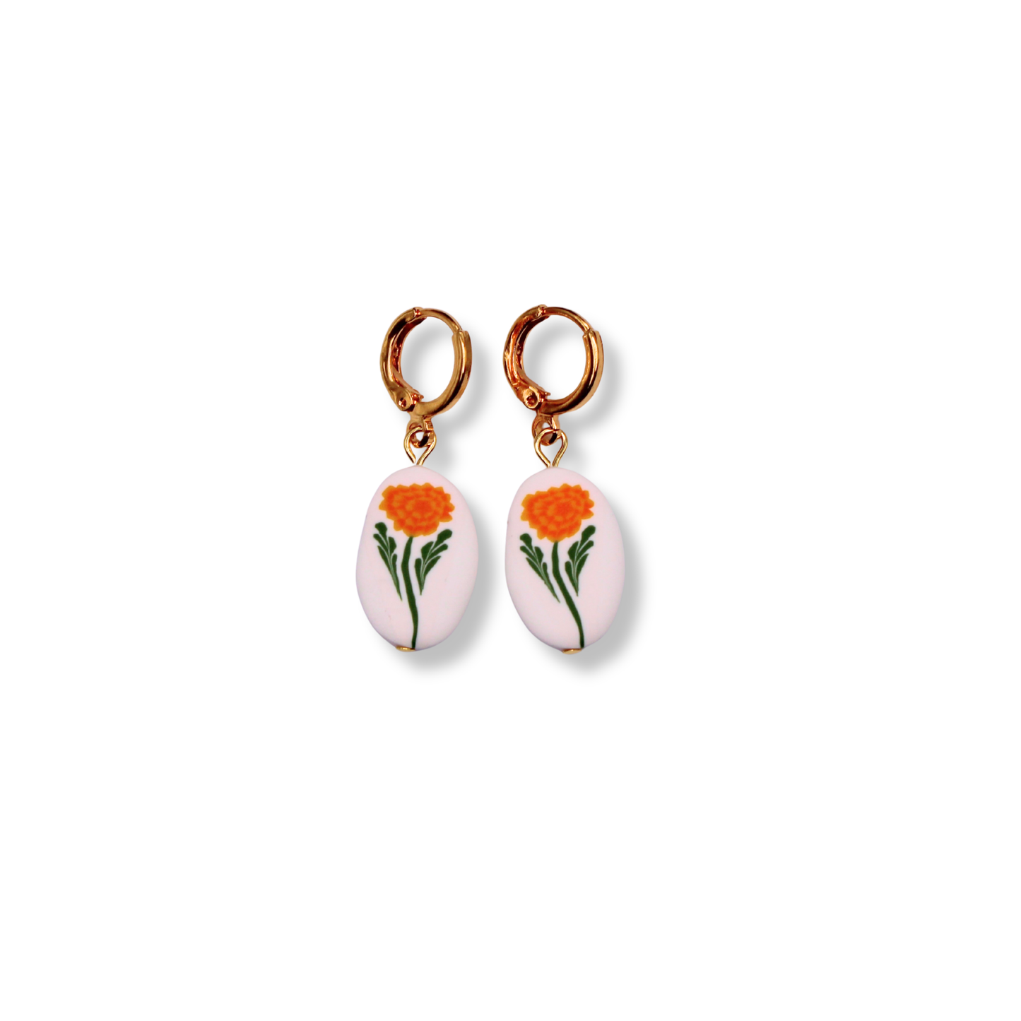 October Birth Month Flower Hoops