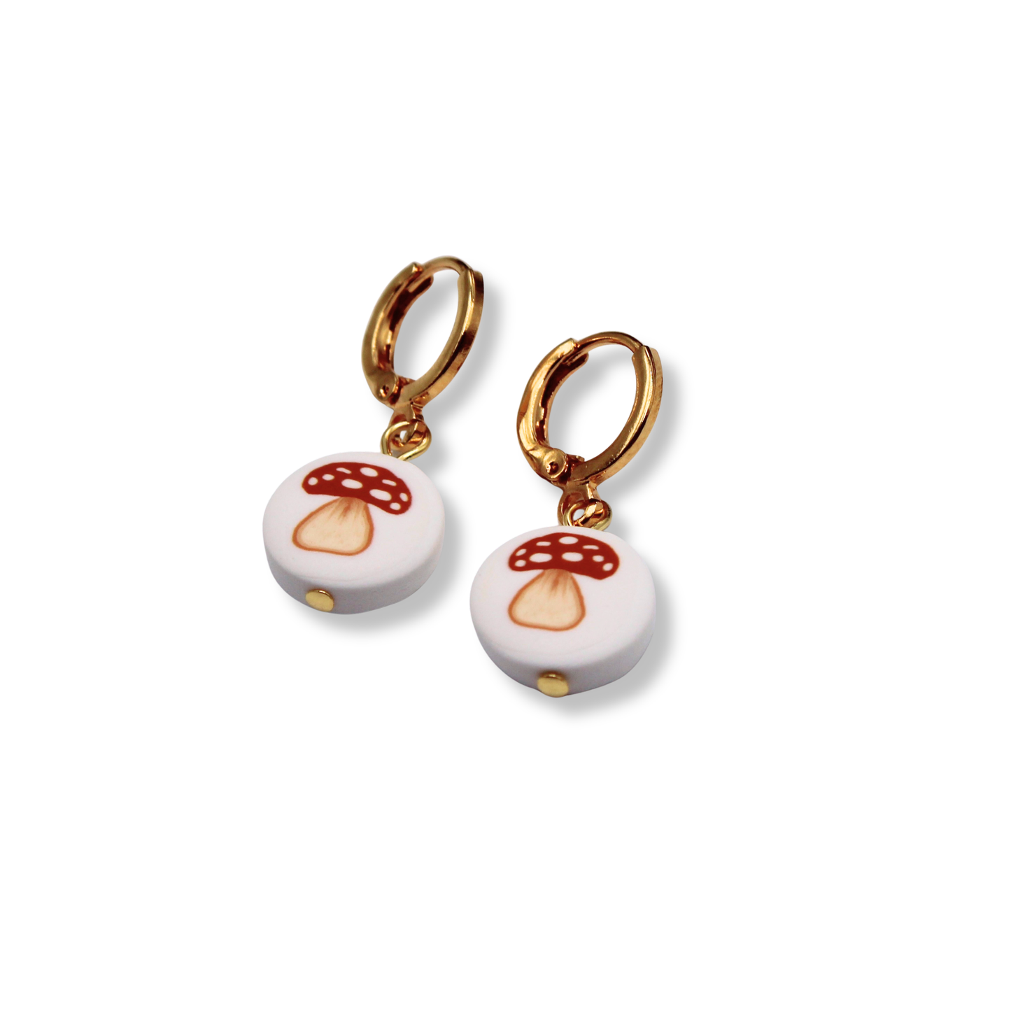 Orange Mushroom Hoops