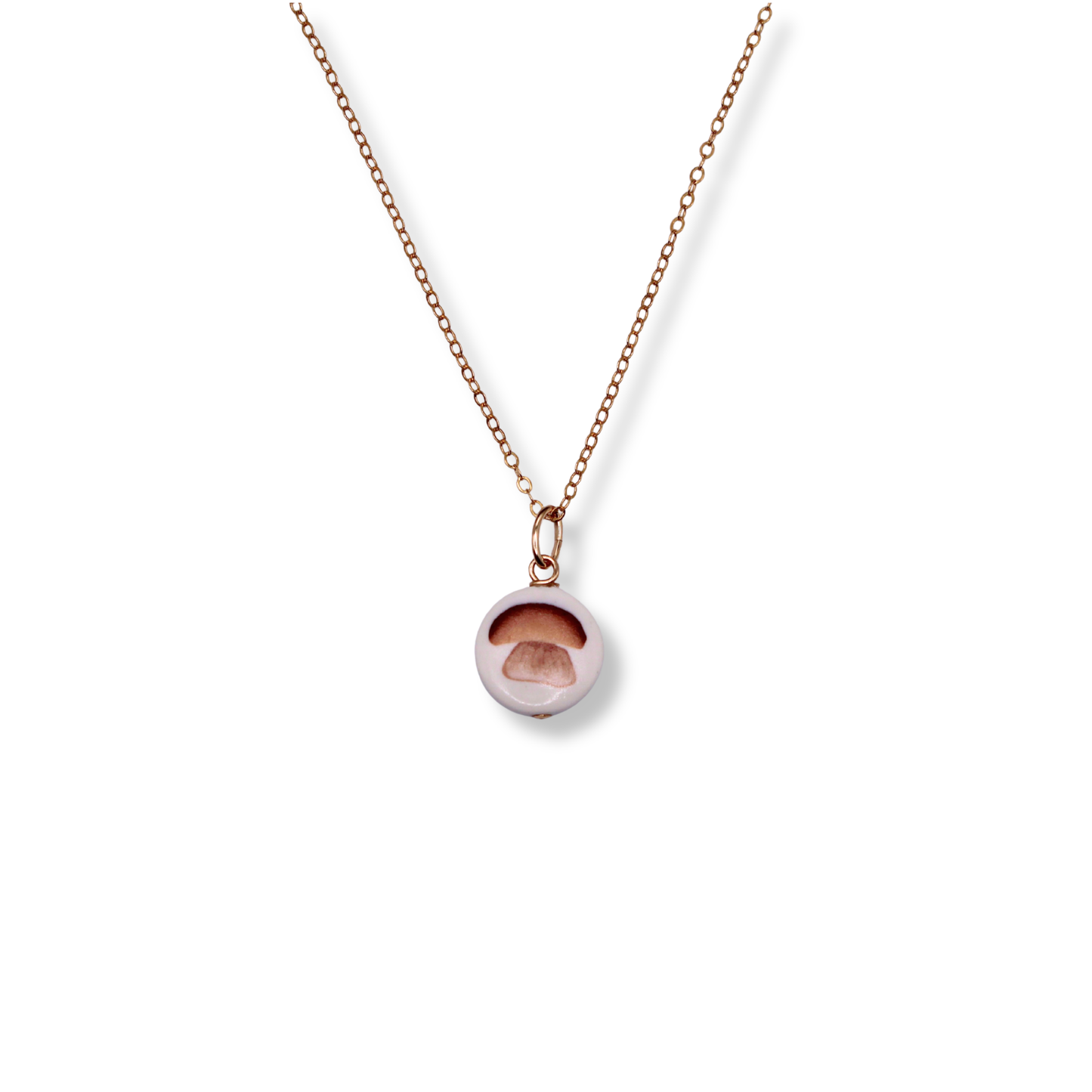Porcini Mushroom Necklace