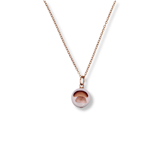 Porcini Mushroom Necklace